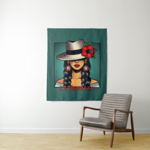 La Jíbaraza 10 – Puerto Rican Jíbara Art • Boricua Tapestry