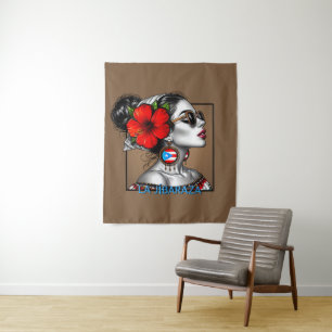 La Jíbaraza 13 – Puerto Rican Jíbara Art • Boricua Tapestry