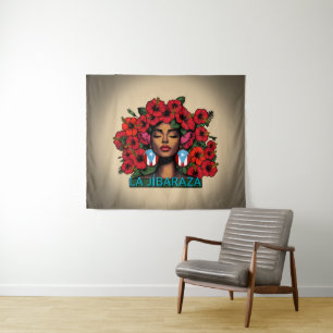 La Jíbaraza 7 – Puerto Rican Jíbara Art • Boricua Tapestry