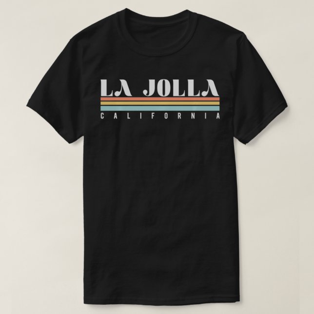 La Jolla California Retro Vintage  T-Shirt (Design Front)