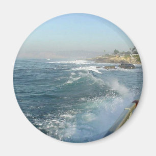 La Jolla Cove Ocean Beach Waves Magnet
