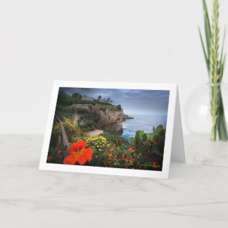 La Jolla Nasturtiums Thank You Card