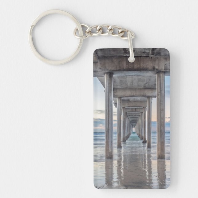 La Jolla, Scripps Pier Key Ring (Front)
