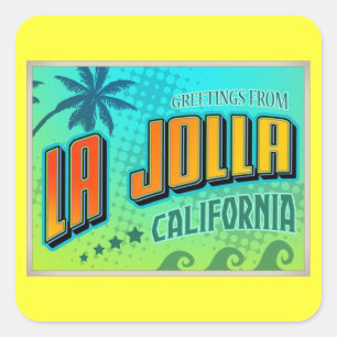 LA JOLLA SQUARE STICKER