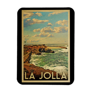 La Jolla Vintage Travel - California Coast Magnet