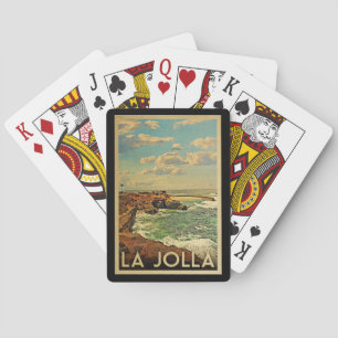 La Jolla Vintage Travel - California Coast Playing Cards