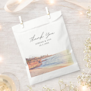 La Jolla Wedding Personalised Photo Favour Bags