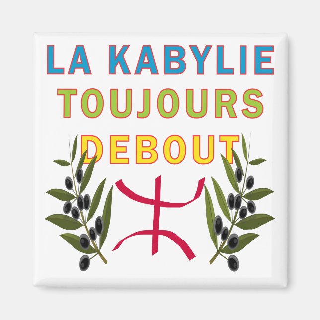 La kabylie toujours debout magnet (Front)