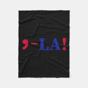 La Kamala Harris For President 2024 Funny Kamala U Fleece Blanket