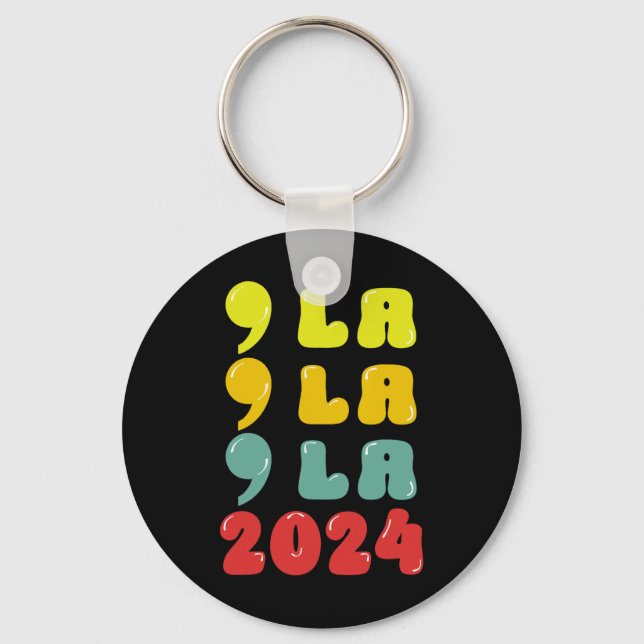 La - Kamala Harris  Key Ring (Front)