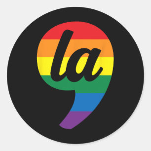 La Kamala Harris Pride Rainbow  Classic Round Sticker