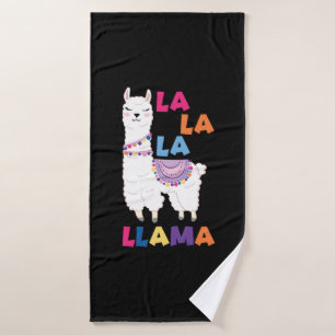 La La La Llama - Funny Singing Llama Bath Towel