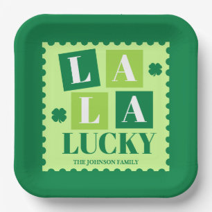La La Lucky St. Patrick’s Day Party Paper Plate