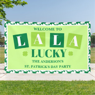 La La Lucky St. Patrick’s Day Party Welcome Banner