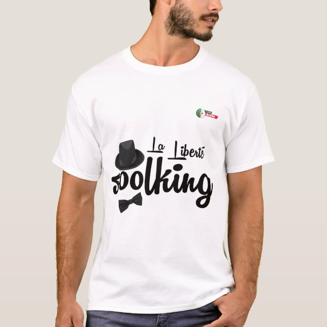 la li Liberté soolking  salim art 02 t-shirt (Front)