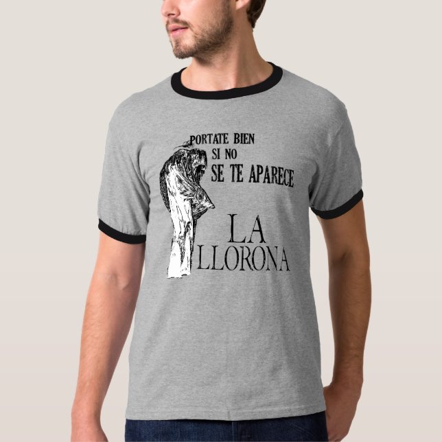La Llorona Spanish Ringer T-Shirt (Front)