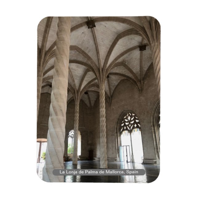 La Lonja de Palma de Mallorca, Spain, on a Magnet (Vertical)