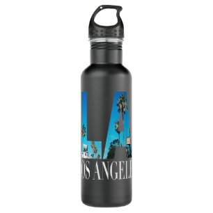 La Los Angeles California Souvenir Beach City West 710 Ml Water Bottle