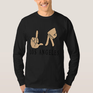 La Los Angeles California Souvenir Beach City West T-Shirt