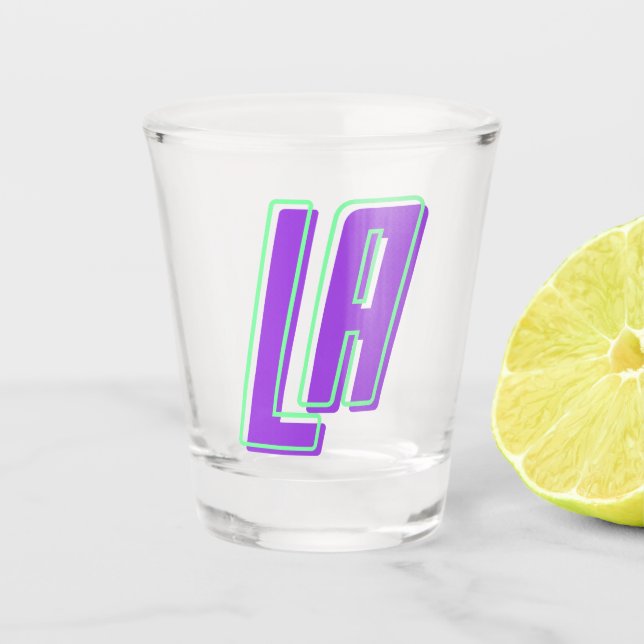 LA Los Angeles Shot Glass (Front)