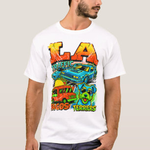 La Los Angeles Traffic Tacos And Terriers T-Shirt