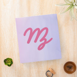 La Macuca Logo Pink Purple Ombre Binder