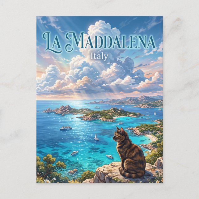La Maddalena Archipelago Italy Postcard (Front)