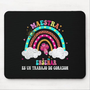 La Maestra Bilingual Spanish Teacher For Women Und Mouse Pad