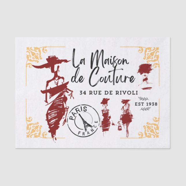 La Maison de Couture Tissue Paper (Front)