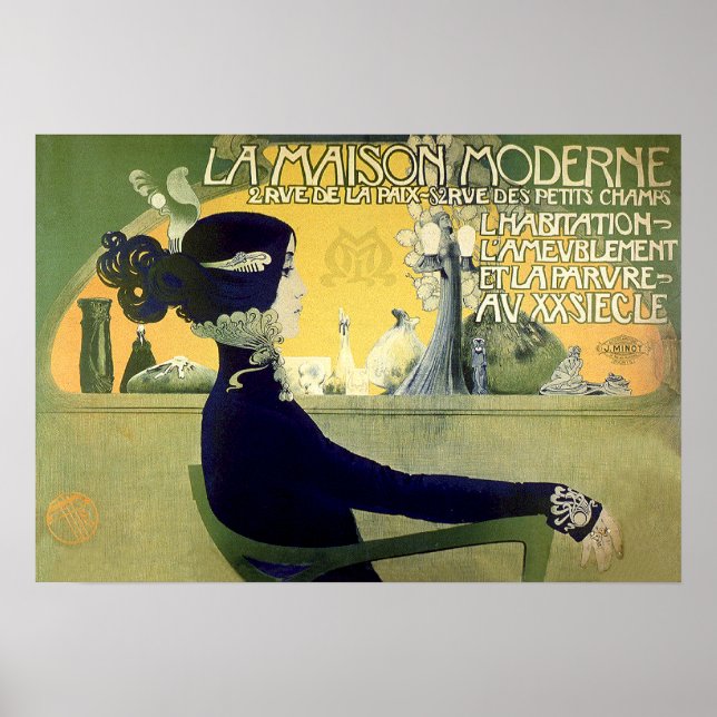 La Maison Moderne Art Nouveau Print by Orazi (Front)