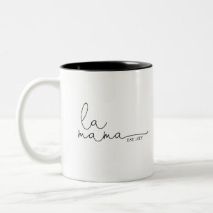 La Mama Established Mama Gift Two-Tone Coffee Mug
