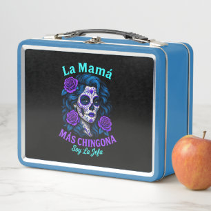 La Mamá Más Chingona Funny Spanish Mum Metal Lunch Box