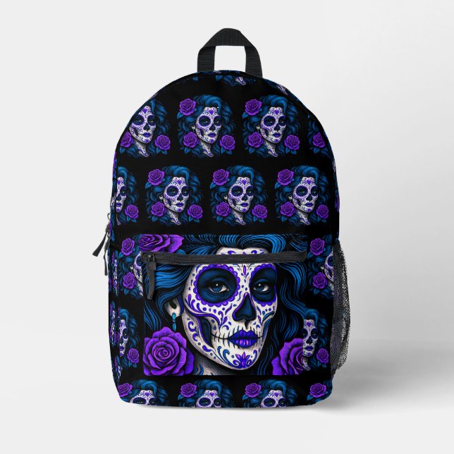 La Mamá Más Chingona Funny Spanish Mum Printed Backpack (Front)