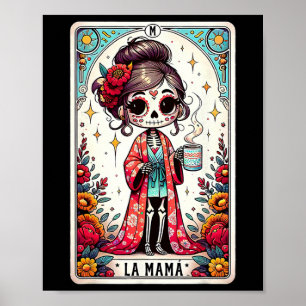 La Mamá Tarot Card Funny Mexican Mum Spanish Mothe Poster