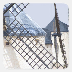 La Mancha, Spain. Don Quixote famously tilted at Square Sticker