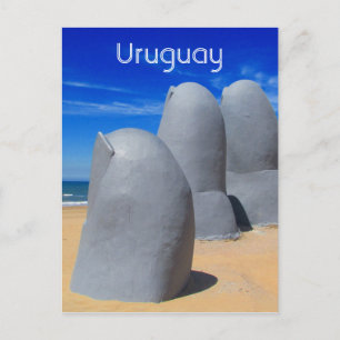 la mano punta del este postcard