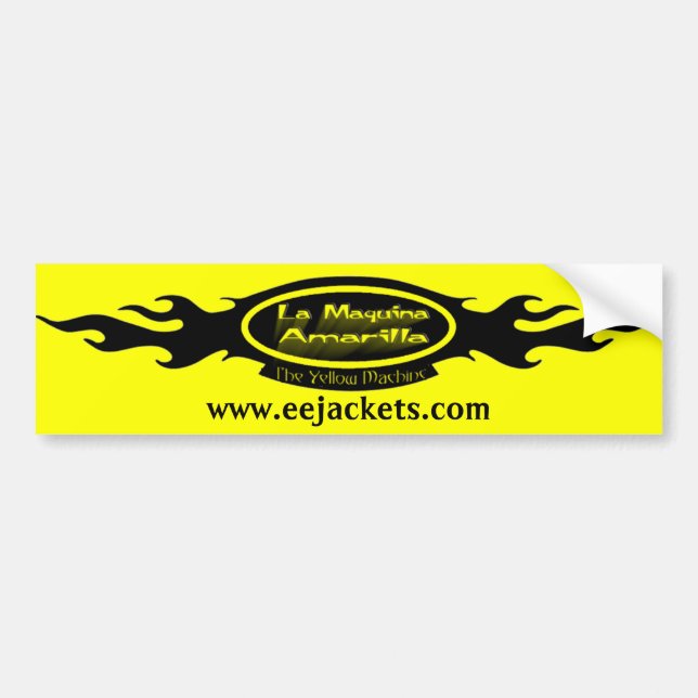 La Maquina Amarilla Logo Bumper Sticker (Front)