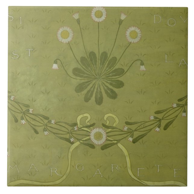 'La Margarete' wallpaper design, printed by Jeffre Tile (Front)