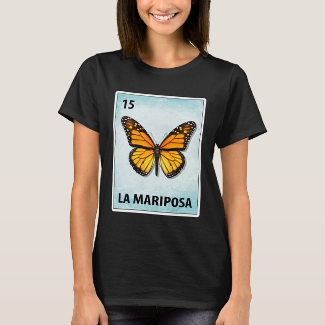 La Mariposa Mexican Butterfly Cards T-Shirt (Front)
