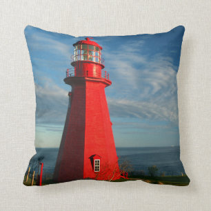La Martre Lighthouse Matane On The Gaspe Cushion