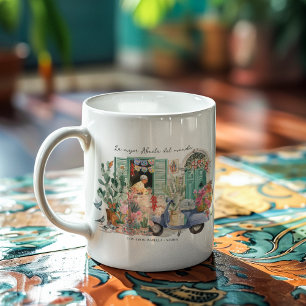 La Mejor Abuela del Mundo   Personalized Coffee Mug