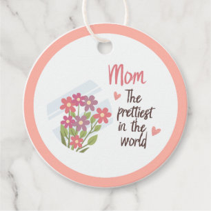 La mejor etiqueta de regalo de mamá - Día de la ma Favour Tags