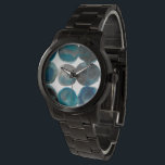 La Mer - Circles Watch<br><div class="desc">La Mer III by Chariklia Zarris. Pattern that features blue-ish watercolor circles.</div>
