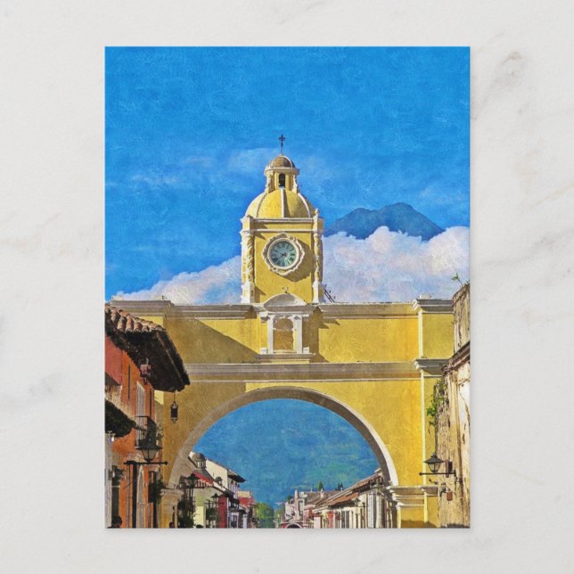 La Merced Arch - Antigua Postcard (Front)