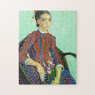 La Mousme, Sitting in a Cane Chair by van Gogh Jigsaw Puzzle