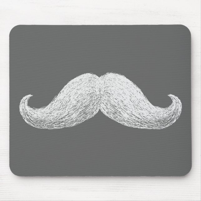 La Moustache (Dark) Mouse Pad (Front)