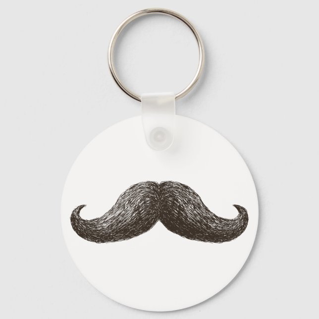 La Moustache (Light) Key Ring (Front)