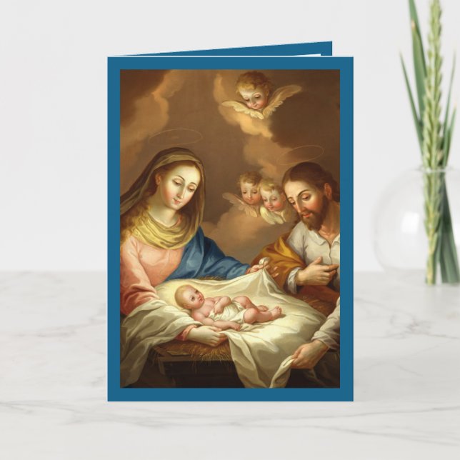 La Navidad Nativity Religious Spanish Christmas Holiday Card (Front)