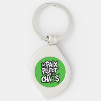 La paix est un choix key ring