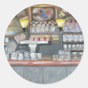 La Palette Cafe´ Classic Round Sticker